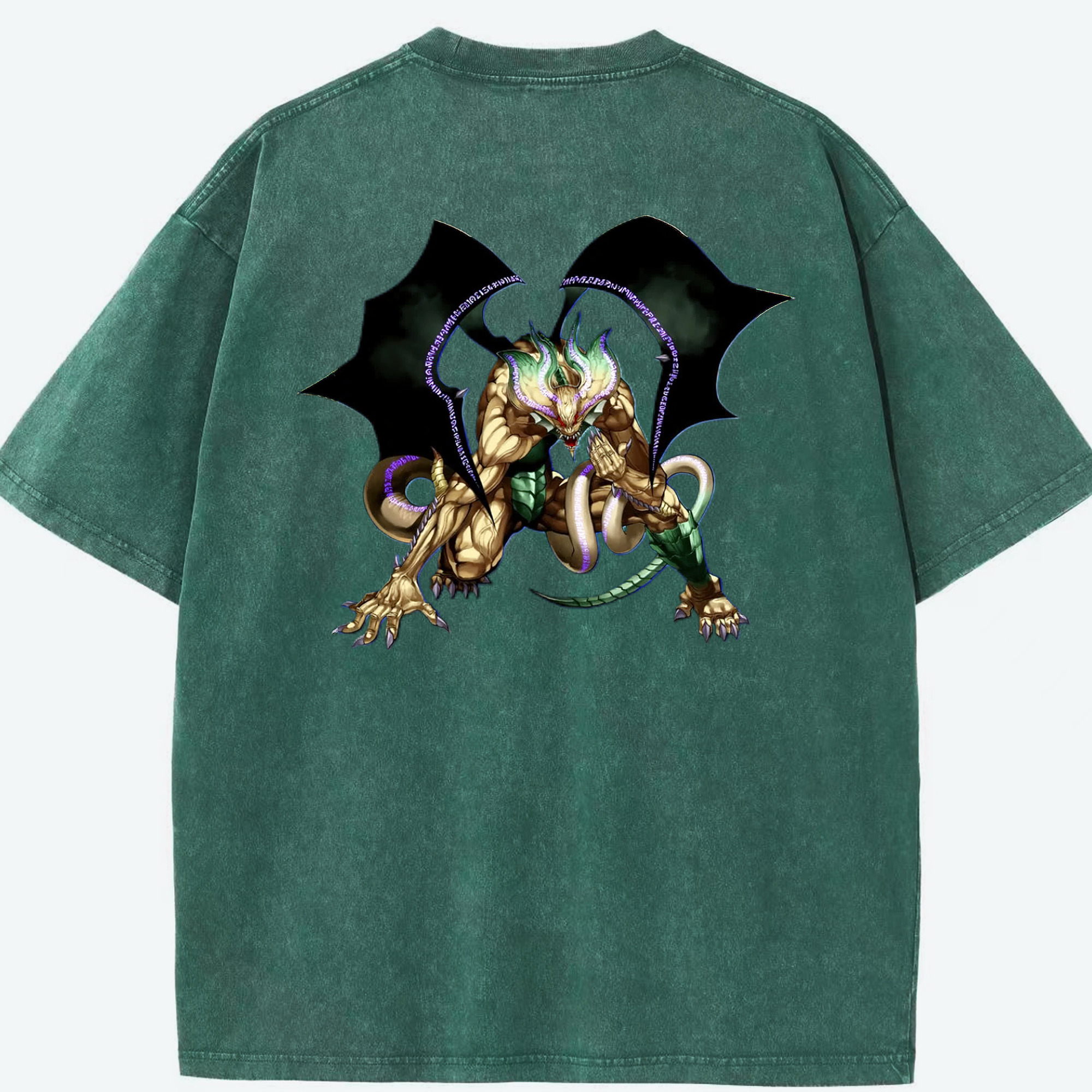 （画像用） 遊☆戯☆王 Yu-Gi-Oh! 綿100% ヴィンテージ風 半袖Tシャツ（背面プリント）